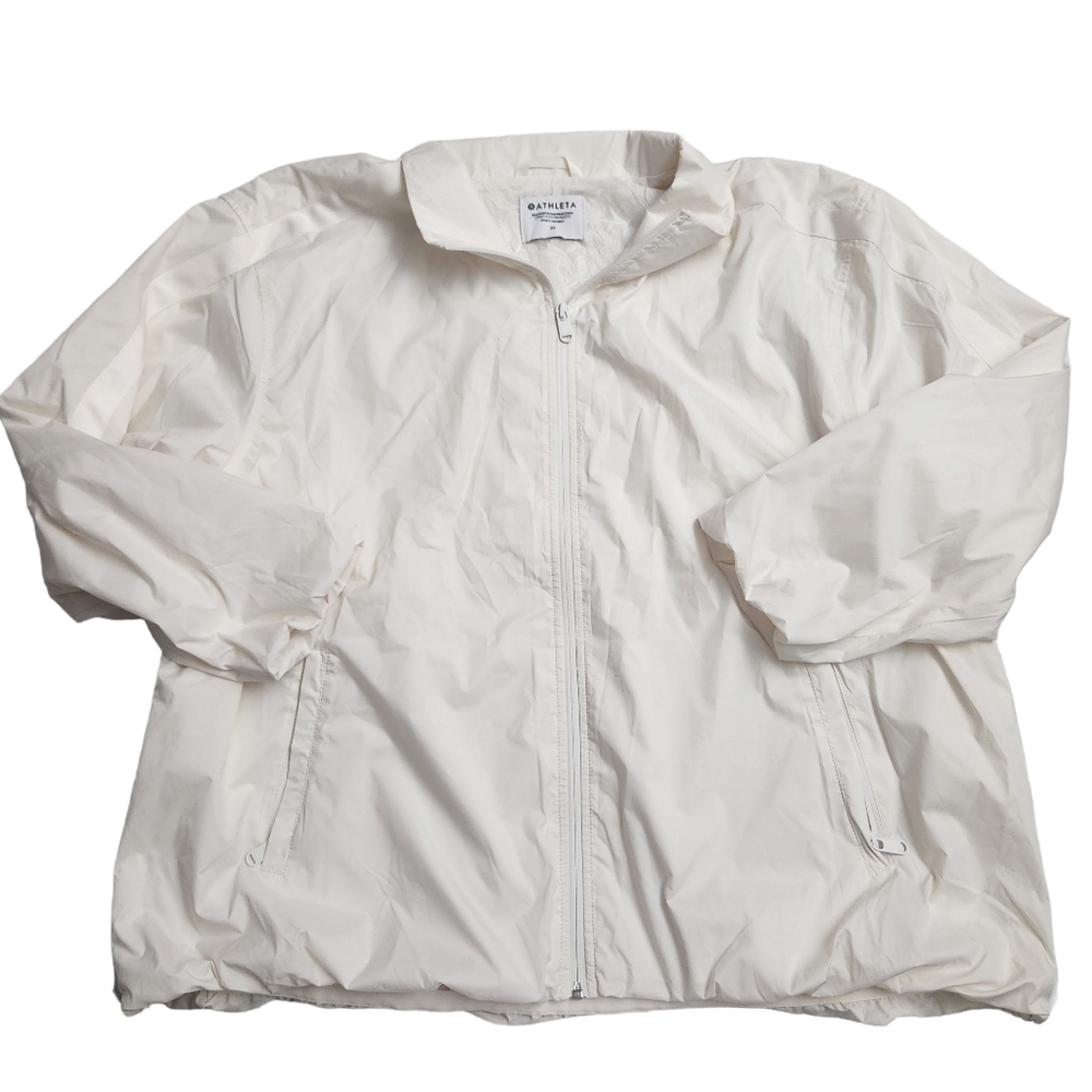 Athleta Sightseer Lace Jacket Plus Size 2X Magnolia White